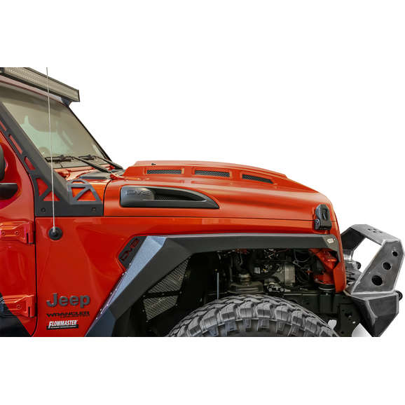 Load image into Gallery viewer, DV8 Offroad HDMBJL-01 Heat Dispersion Hood for 18-21 Jeep Wrangler JL Unlimited &amp; Gladiator JT
