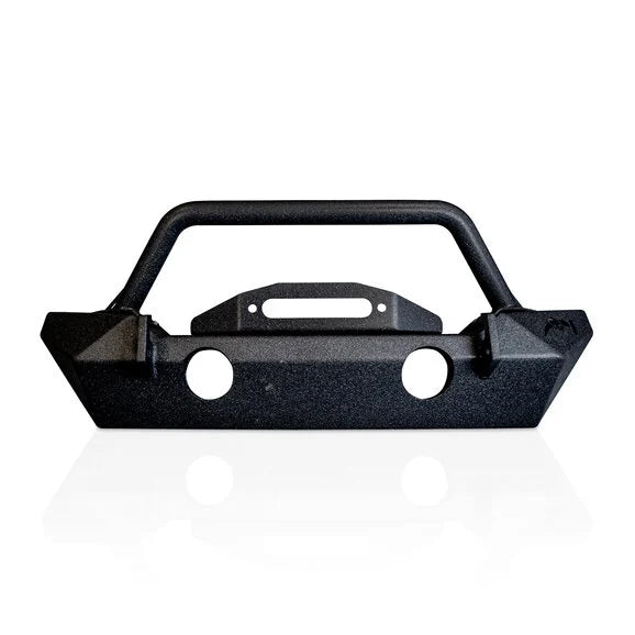 Load image into Gallery viewer, Reaper Off-Road Immortal F1 Stainless Steel Front Stubby Bumper for 07-24 Jeep Wrangler JK, JL, &amp; Gladiator JT
