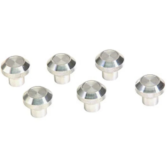 Kentrol 30511 Polished Stainless Steel Interior Knob Set for 76-86 Jeep CJ