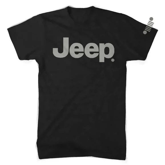 Jeep Merchandise Mens Jeep Text Blackout T-Shirt