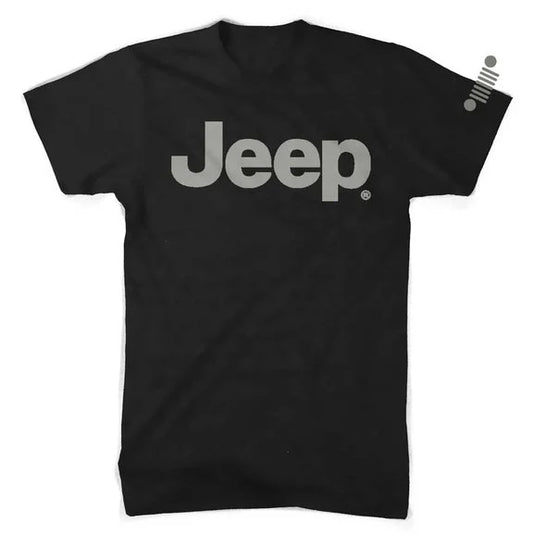 Jeep Merchandise Mens Jeep Text Blackout T-Shirt