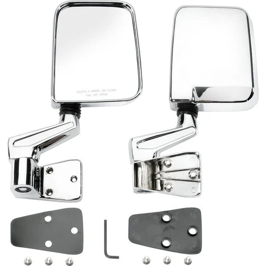 Rampage Products 7504 Mirrors in Chrome for 87-06 Jeep Wrangler YJ, TJ & Unlimited