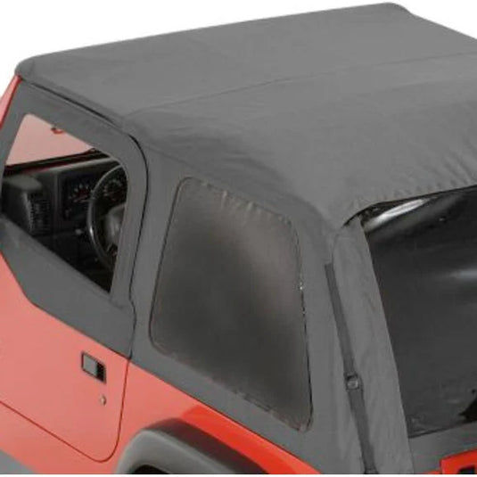 Rampage Products 1095350423 Frameless Trail Top Replacement Driver Side Tinted Window in Black Diamond for 97-06 Jeep Wrangler TJ with Rampage Frameless Trail Top ONLY