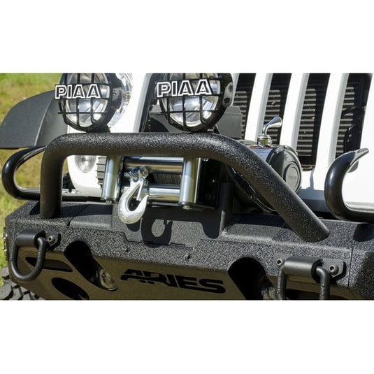 Aries 2072100 Winch Adapter Plate with Fairlead Mount for 07-18 Jeep Wrangler JK