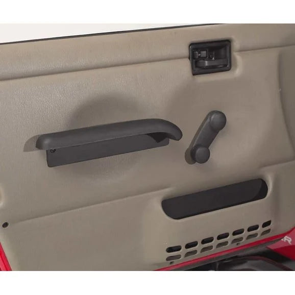 Rugged Ridge 11830.02 Steel Door Arm Rests for 97-06 Jeep Wrangler TJ & Unlimited