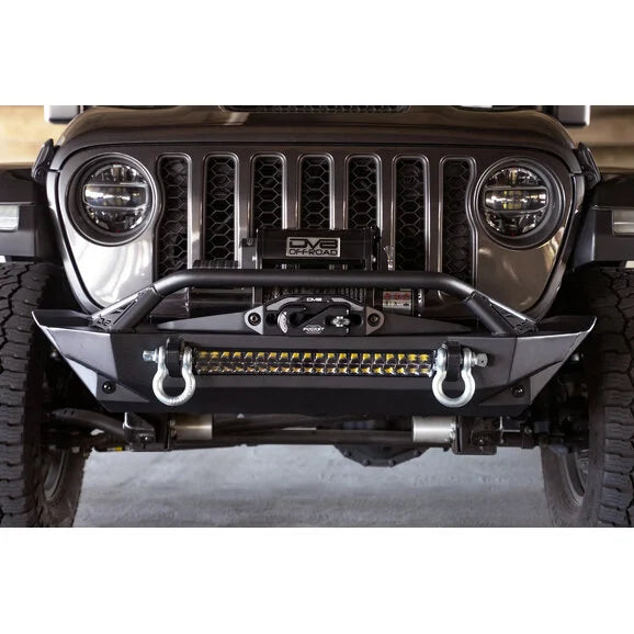 Load image into Gallery viewer, DV8 Offroad FBJL-11 FS-1 Series Front Stubby Bumper for 07-24 Jeep Wrangler JK, JL &amp; Gladiator JT
