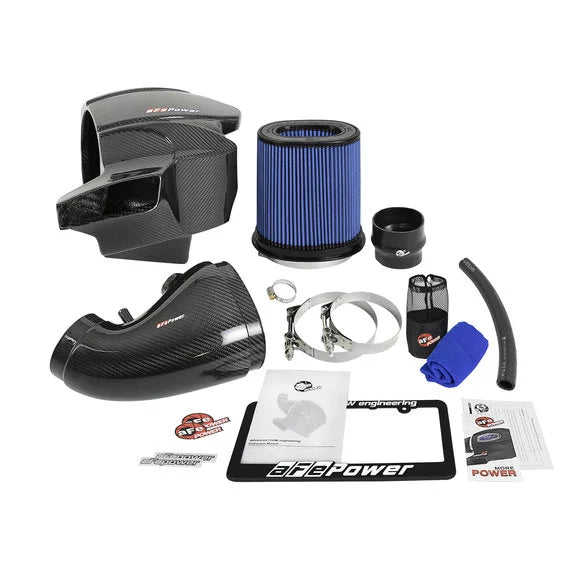 Load image into Gallery viewer, aFe Power Black Series Carbon Fiber Cold Air Intake System for 12-19 Jeep Grand Cherokee SRT &amp; SRT-8 with 6.4L Hemi
