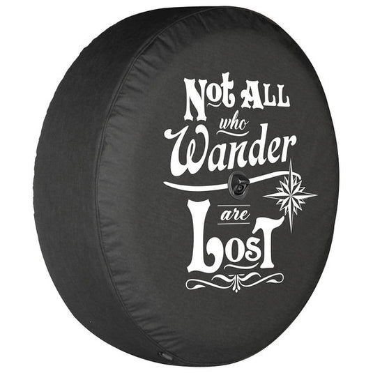 Boomerang Enterprises Not All Who Wander Are Lost Logo Tire Cover for 18-20 Jeep Wrangler JL