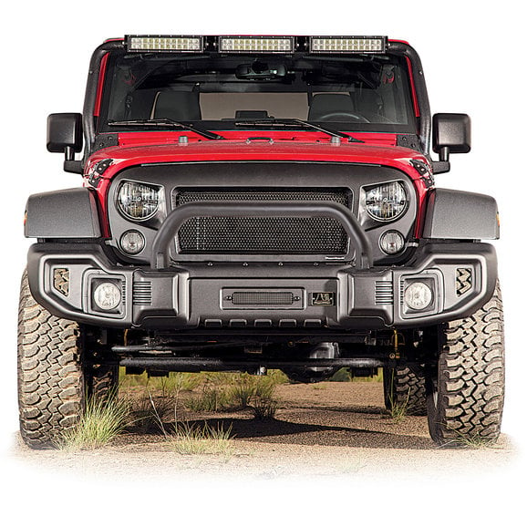 Load image into Gallery viewer, Rugged Ridge 11544.09 Spartacus Front Bumper with Hoop for 07-18 Jeep Wrangler JK
