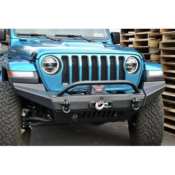 Load image into Gallery viewer, HyLine OffRoad Summit Modular Front Winch Bumper End Caps for 18-24 Jeep Wrangler JL &amp; Gladiator JT
