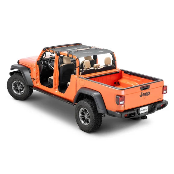 MasterTop Mesh Bimini Plus Top with Integrated Grab Handles For Jeep Gladiator JT
