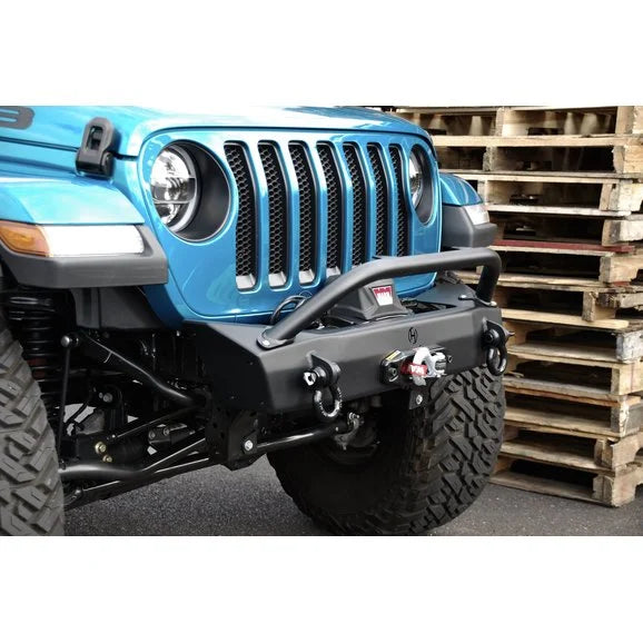 Load image into Gallery viewer, HyLine OffRoad 600100150 Front Bumper Winch Guard Light Bar for 18-20 Jeep Wrangler JL &amp; Gladiator JT
