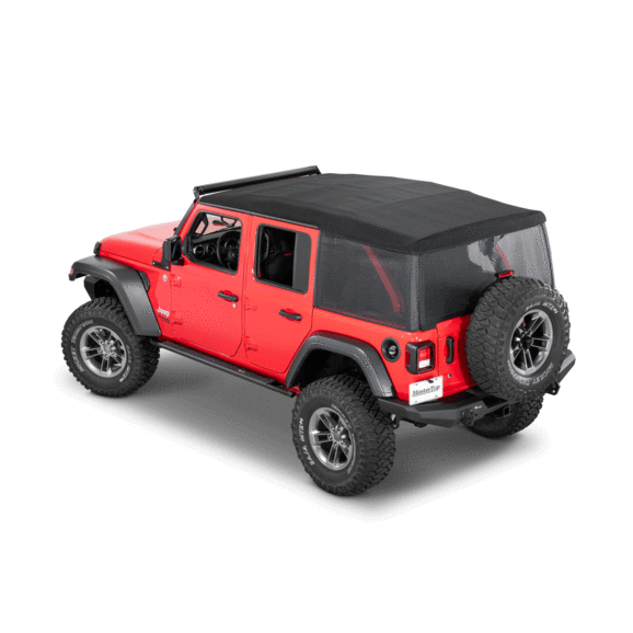 MasterTop 16032601 Mesh Trail Screens for 18-24 Jeep Wrangler JL Unlimited with Factory Soft Top