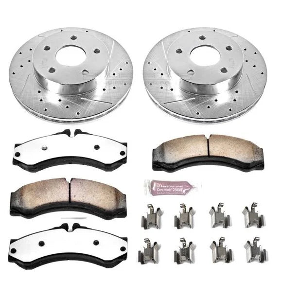 Power Stop K2149-36 Front Z36 Extreme Performance Truck & Tow Brake Kit for 99-04 Jeep Grand Cherokee WJ with Akebono Calipers