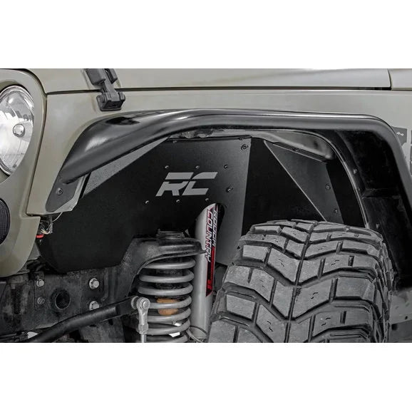 Load image into Gallery viewer, Rough Country 10511 Front &amp; Rear Inner Fender Liners for 07-18 Jeep Wrangler JK
