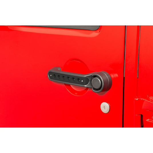 DV8 Offroad Door & Tailgate Handle Inserts for 07-18 Jeep Wrangler JK 2 Door