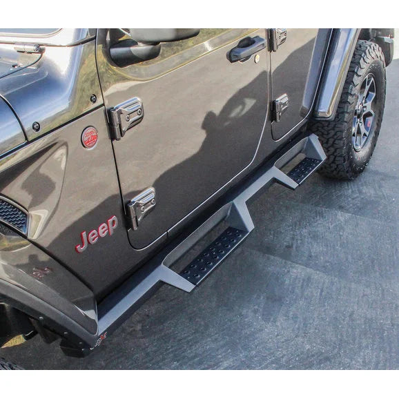 Load image into Gallery viewer, Westin 56-14065 HDX Drop Nerf Steps in Textured Black for 18-24 Jeep Wrangler JL Unlimited
