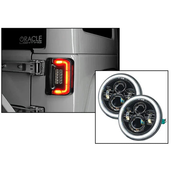 Load image into Gallery viewer, Oracle Lighting 5769-123 LED Projector Headlights with DRL and Turn Signal for 07-18 Jeep Wrangler JK
