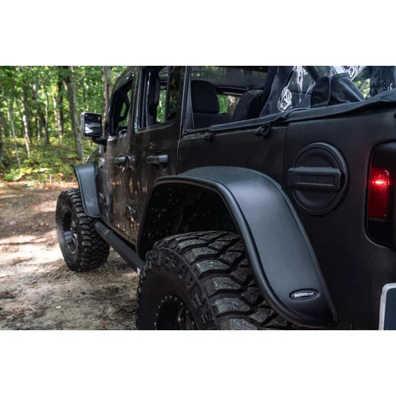 Load image into Gallery viewer, Bushwacker 10923-07 Flat Style Fender Flares for 18-24 Jeep Wrangler JL
