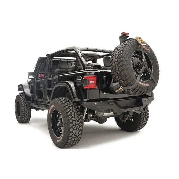 Load image into Gallery viewer, Fab Fours JL2070-1 Slant Back Tire Carrier for 18-24 Jeep Wrangler JL
