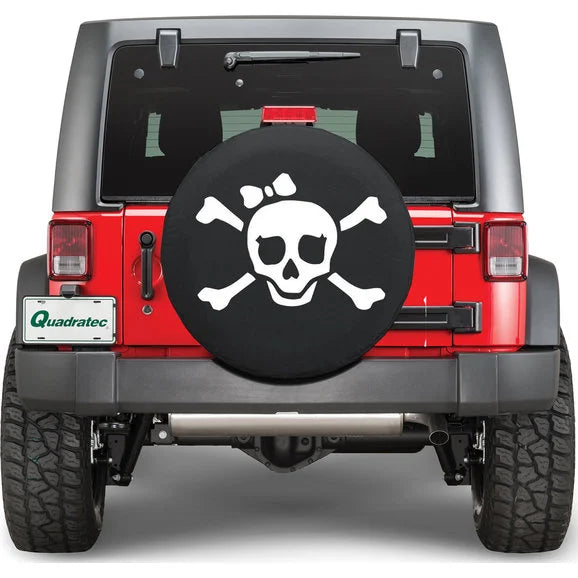 Quadratec Pirate Girl Tire Cover in White