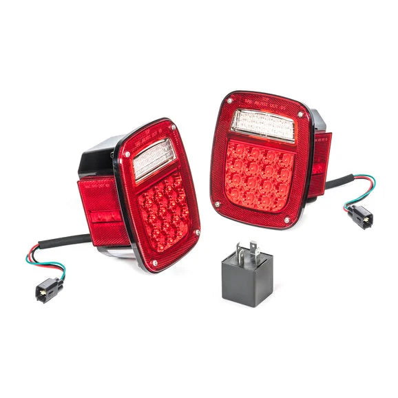 Load image into Gallery viewer, Quadratec LED Tail Light Kit for 97-06 Jeep Wrangler TJ
