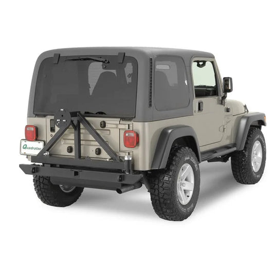 Rock Hard 4X4 RH2001-C Rear Bumper/Tire-Carrier for 76-06 Jeep CJ, Wrangler YJ, TJ & Unlimited