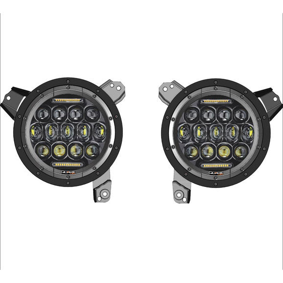 Load image into Gallery viewer, Quake LED QTE903 RGB LED Headlights for 18-24 Jeep Wrangler JL &amp; Gladiator JT
