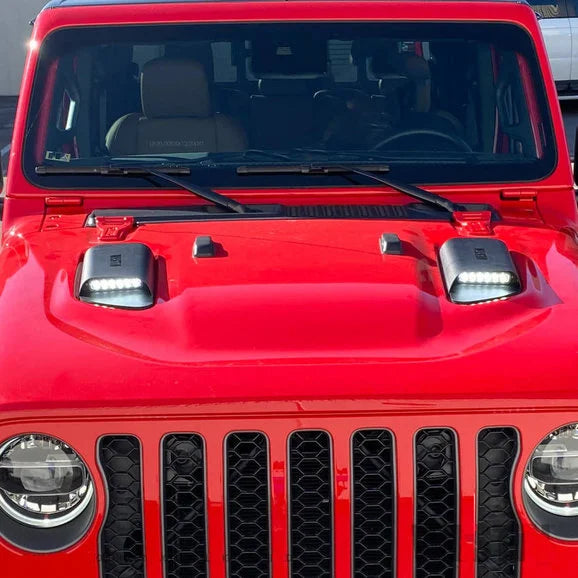 Load image into Gallery viewer, Westin 62-41115 LED Hood Scoops for 18-24 Jeep Wrangler JL &amp; Gladiator JT Rubicon
