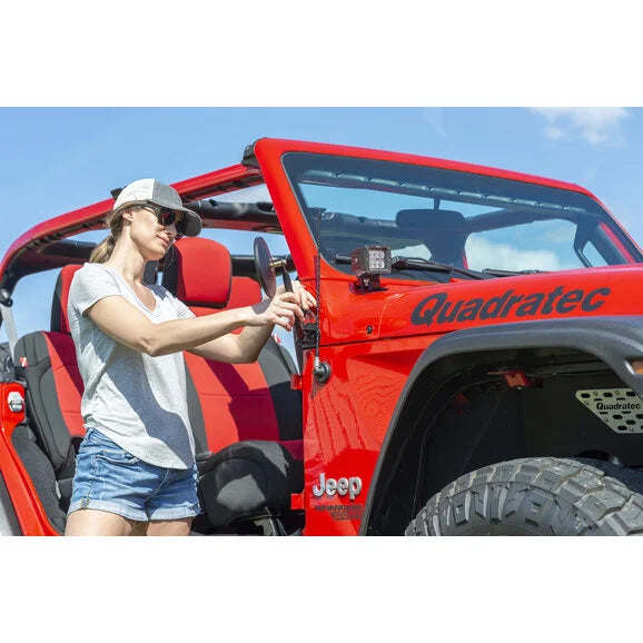 Load image into Gallery viewer, Quadratec Quick Release Mirrors with Square Head for 18-23 Jeep Wrangler JL &amp; Gladiator JT
