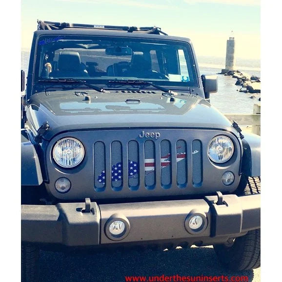 Load image into Gallery viewer, Under The Sun Inserts State &amp; City Flag Series Grille Insert for 07-18 Jeep Wrangler JK
