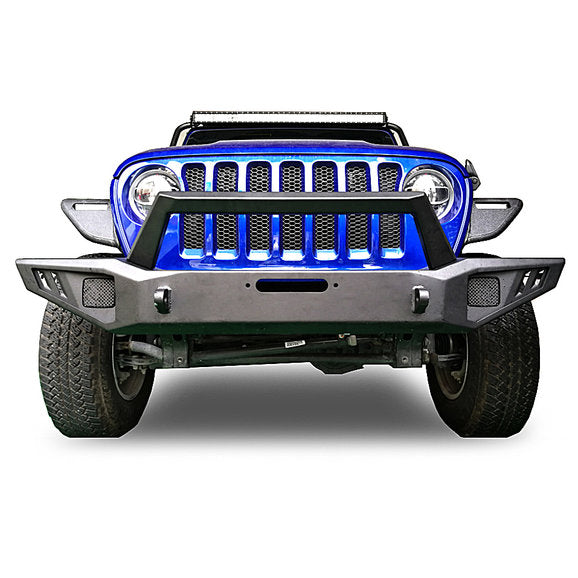 Load image into Gallery viewer, Black Horse Off Road AFB-WR19 Armour Front Bumper w/ Winch Slot for 18-24 Jeep Wrangler JL &amp; Gladiator JT
