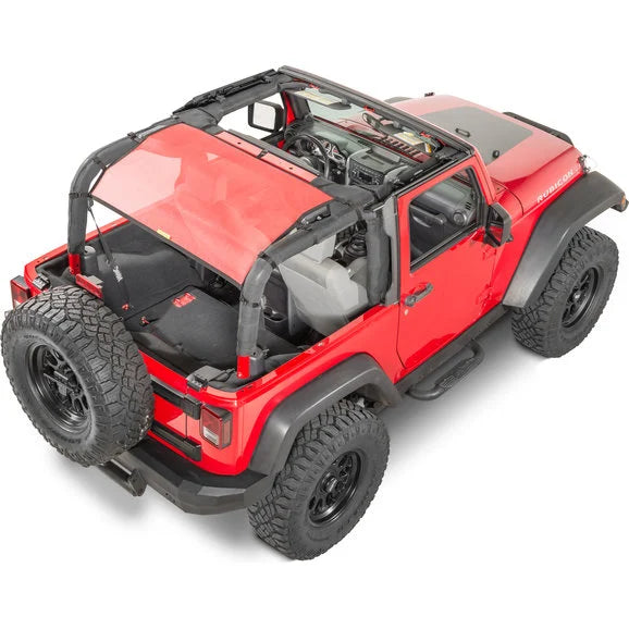 Load image into Gallery viewer, Dirtydog 4X4 Rear Sun Screen for 07-18 Jeep Wrangler JK 2 Door
