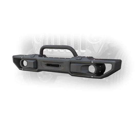 DV8 Offroad FBJL-10 Front Modular Bumper with Bull Bar for 18-24 Jeep Wrangler JL Unlimited & Gladiator JT