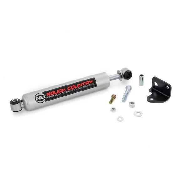 Rough Country 8730630 N3 Steering Stabilizer for 07-18 Jeep Wrangler JK