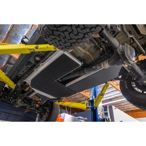 Load image into Gallery viewer, Rugged Ridge 18003.53 Exhaust &amp; Gas Tank Skid Plate for 18-24 Jeep Wrangler JL
