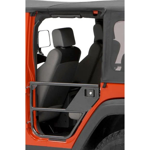 Bestop 51827-01 HighRock 4x4 Element Rear Doors in Matte Black for 07-18 Jeep Wrangler Unlimited JK 4 Door