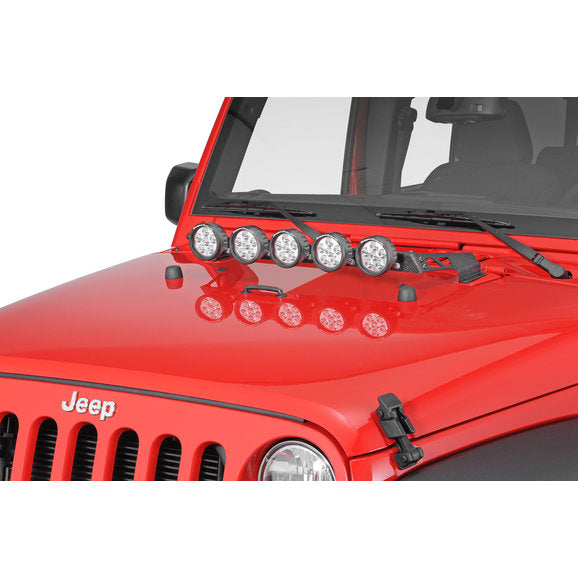 Load image into Gallery viewer, Rugged Ridge Hood Mount Light Bar for 07-18 Jeep Wrangler JK
