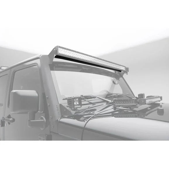 Load image into Gallery viewer, ZROADZ Noise Cancelling Wind Diffuser with 52&quot; ZROADZ or similar style Curved Double Row LED Light Bar
