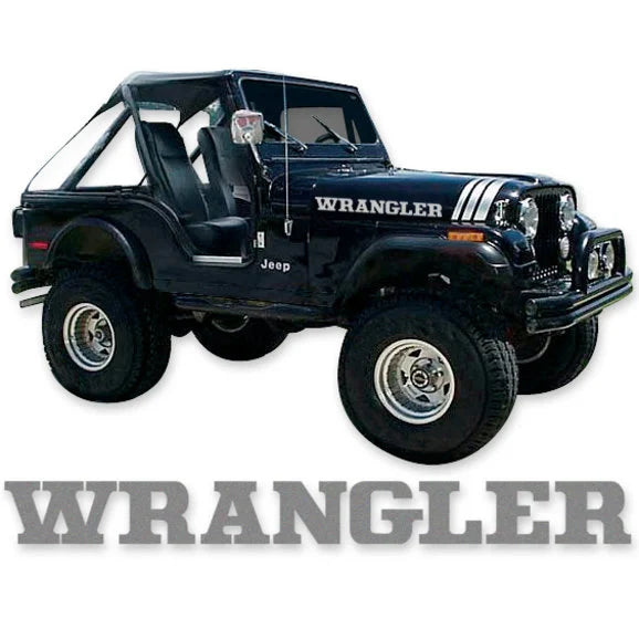 Load image into Gallery viewer, Phoenix Graphix Scrambler Vinyl Hood Graphics Kit for 70-95 Jeep CJ &amp; Wrangler Vehicles
