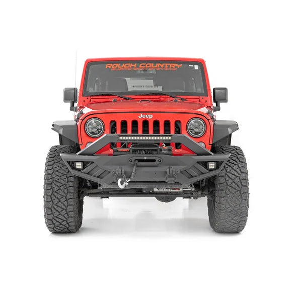 Load image into Gallery viewer, Rough Country 99037 High Clearance LED Flat Fender Flare Kit for 07-18 Jeep Wrangler JK
