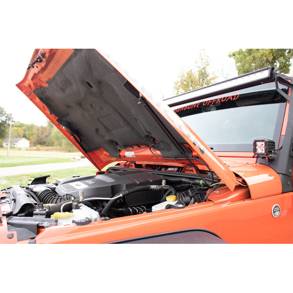 Load image into Gallery viewer, Kentrol 50730 Hood Lift Supports for 07-18 Jeep Wrangler JK
