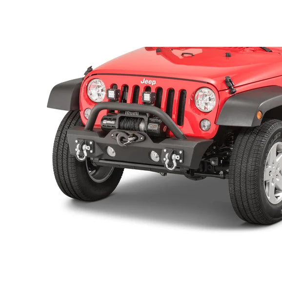 Load image into Gallery viewer, TACTIK Stubby Front Bumper with Hoop for 07-18 Jeep Wrangler JK
