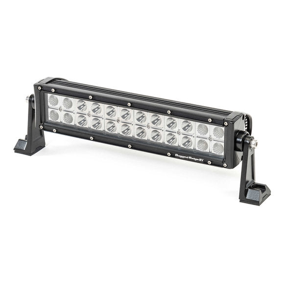 Load image into Gallery viewer, Rugged Ridge Windshield Light Bar with Three 13.5&quot; LED Light Bars for 97-06 Jeep Wrangler TJ
