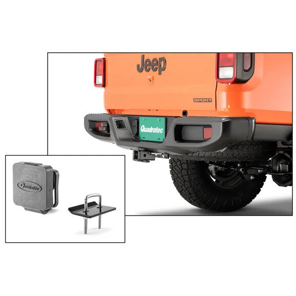 Load image into Gallery viewer, Quadratec Premium 2&quot; Receiver Hitch for 20-24 Jeep Gladiator JT
