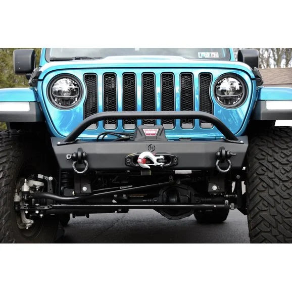 Load image into Gallery viewer, HyLine OffRoad 600100150 Front Bumper Winch Guard Light Bar for 18-20 Jeep Wrangler JL &amp; Gladiator JT
