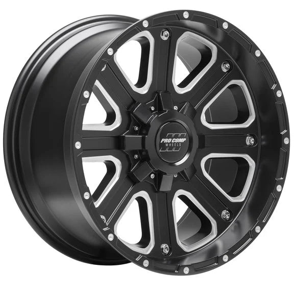 Pro Comp 5172-7905 Axis Wheel in Satin Black with Machined Accents for 07-18 Jeep Wrangler JK and 99-18 Grand Cherokee WJ, WK, & WK2