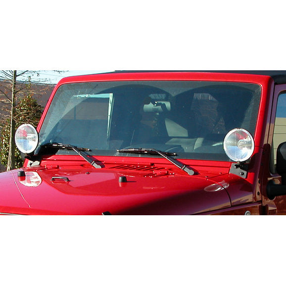 Load image into Gallery viewer, Rugged Ridge 11027.03 Windshield Light Mounting Brackets for 07-18 Jeep Wrangler JK
