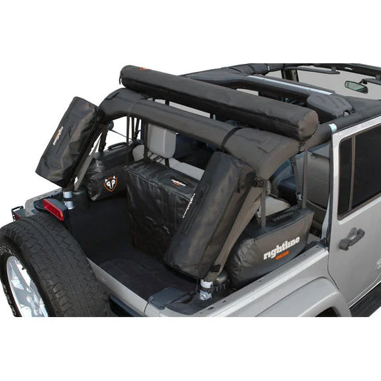 Rightline Gear 4x4 100J78-B Soft Top Window Storage Bag in Black for 76-18 Jeep CJ, Wrangler YJ, TJ JK & Unlimited