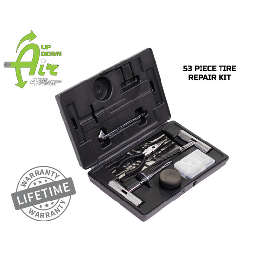 Up Down Air 53 Piece Tire Plug Repair Kit Off Road Grade Truck, Jeep, Off Road, RV, & Trailers
